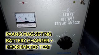 Battery Charger Setting  Hydrometer Test  Local Electrician  Philippines Tagalog Language [upl. by Onra]