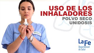 Uso de los inhaladores polvo seco unidosis [upl. by Odranar]