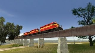 HD Trainz FEC Key West Ext Chasing FEC Train 204 from Key West to Key Largo [upl. by Hite]