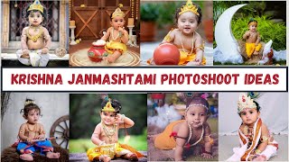 Krishna Janmashtami Theme Baby Photoshoot Ideas  Krishna Theme Photography 2024 [upl. by Elem]