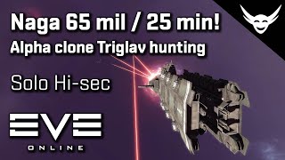 EVE Online  Alpha clone Solo Triglavian hunting earning amazing ISK [upl. by Ogilvy]