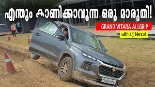 2022 Maruti Suzuki Grand Vitara AllGrip Manual OffRoad and Drive Review Malayalam  Vandipranthan [upl. by Ainival652]