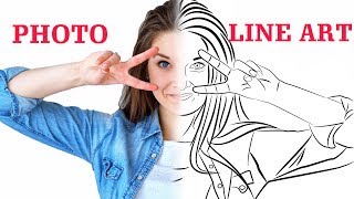 Convert Photo to Line Portrait Vector  Tutorial  Inkscape [upl. by Ffoeg]