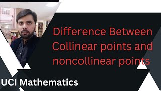 Learn Difference Between Collinear points and noncollinear points [upl. by Wehtta]