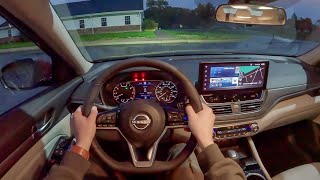 2024 Nissan Altima 25 SL AWD  POV Night Drive Binaural Audio [upl. by Fayre]