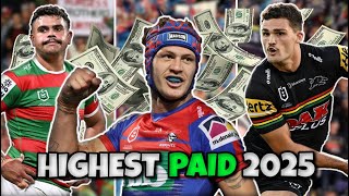 THE 2025 HIGHEST PAID PLAYER FROM EVERY NRL TEAM [upl. by Ormiston649]