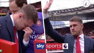 Aaron Ramsey bids an emotional farewell to Arsenal after 11 years at the club [upl. by Ellednek]