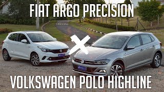 Volkswagen Polo 2018 16 vs Fiat Argo 2018 13 [upl. by Okram498]