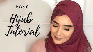 Easy Hijab Tutorial I Lace [upl. by Dennard159]