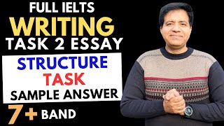 Full IELTS Writing Task 2 Essay  Structure Task amp Sample Answer By Asad Yaqub [upl. by Ydda]