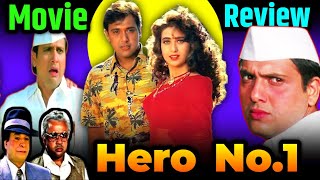 Hero No1  Movie • REVIEW  Govinda  Kadar Khan  Karishma Bollywood [upl. by Yk]