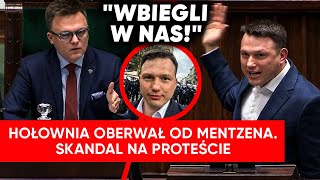 quotSkandalquot Mentzen dostał gazem od policji Hołownia oberwał [upl. by Ruthie]