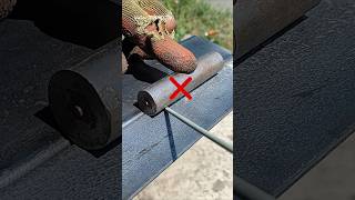 New trick for installing hinges with amazing results shorts ironwelding [upl. by Aneba430]