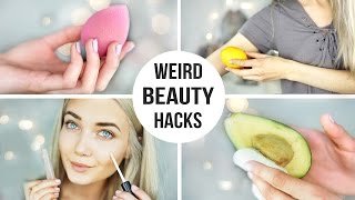 WEIRD BEAUTY HACKS EVERYONE NEEDS TO KNOW [upl. by Allene]