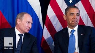 Obama and Putin 6 Years of Awkward Encounters  Mashable News [upl. by Naicad]