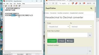 Delta PLC Data Value In HyperTerminalPC  Delta PLC And HyperTerminal Communication [upl. by Aneekan716]