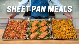 3 Easy and Healthy Sheet Pan Meals [upl. by Anirres322]