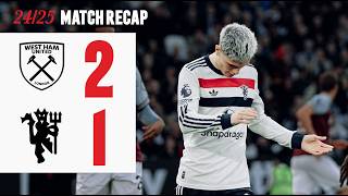 Defeat In The Capital  West Ham 21 Man Utd [upl. by Anenahs]