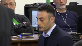 Processo Cucchi il carabiniere Tedesco quotCalci sul corpo e in faccia a Stefanoquot [upl. by Anenahs351]