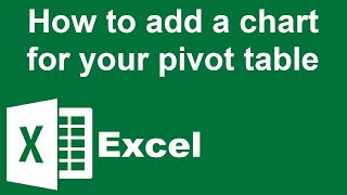 How to add a chart for your pivot table [upl. by Lindahl]