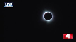 Solar eclipse reaches totality in Poplar Bluff [upl. by Sigismond]