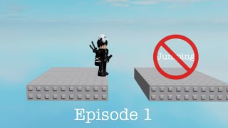 No Jumping Obby Episode 1  Roblox [upl. by Ahtanamas]