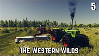 Making Silage amp Forestry Work  The Western Wilds 5 FS22 Timelapse [upl. by Etnovaj]