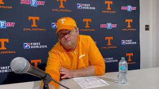 Tennessee Football coach Josh Heupel was displeased with the officiating in Vols loss at Georgia [upl. by Anyehs]