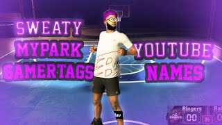 NEW 50 SWEATY 2K NAMESCOMP STAGE  MYPARK GAMERTAGS  YOUTUBE CHANNEL NAMES  NOT TAKEN 2021 🎮 [upl. by Isle]