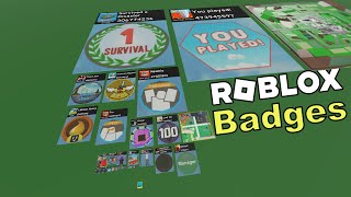 🎖Least Obtained Roblox Badge Comparison🎖 [upl. by Oskar]