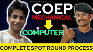 Complete Video about SPOT ROUND  How did he get into COEP CS in SPOT ROUND  AadityaCOEP [upl. by Ecnal646]