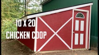 A 10x20 Chicken Coop with Electricity and Ventilation chickens homesteading [upl. by Septima]