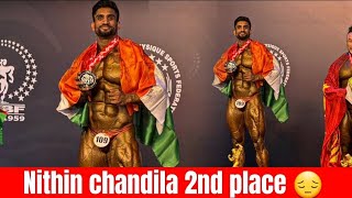 Nithin chandila win silver medal 🥈 in mr world championship 2O24  Nitin chandila posing routine [upl. by Ximena]