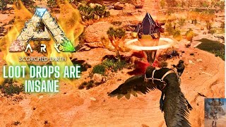 Insane Loot Drops  Ark Survival Ascended  Scorched Earth 5 [upl. by Barabbas]