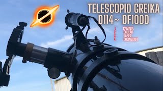 TELESCOPIO greika 114x1000 OCULAR CAMARA SV BONY 205 COLIMADOR LASER [upl. by Soigroeg]