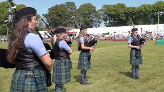 Flower of Scotland played by Towie Pipe Band during 2023 Oldmeldrum Highland Games in Scotland [upl. by Mcbride88]