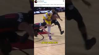 Anthony Davis Injured vs Miami Heat nba shorts [upl. by Klimesh]