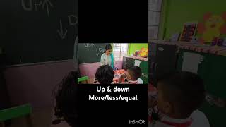 Pre maths concept  up and down  morelessequal [upl. by Rorry588]