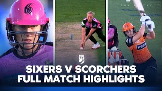 Perth Scorchers Women v Sydney Sixers Women  Full Match Highlights I 211124 [upl. by Yrrab942]