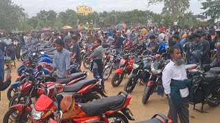 আলমডাঙা হাটে অগণিত মোটরসাইকেলের সমহার Bikes of Alamdanga motorcycle hat [upl. by Eadahc224]