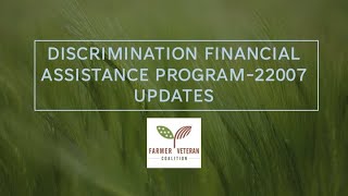 22007 Discrimination Financial Assistance Program Webinar 2 [upl. by Nodnerb]