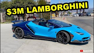 RARE Lamborghini Centenario With Gintani Striaght Piped Exhaust Sound [upl. by Adahs]