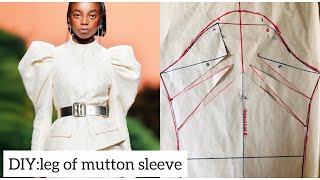 HOW TO MAKE LEG OF MUTTON SLEEVE PATTERNSTATEMENT SLEEVEPUFFYSLEEVE [upl. by Gaspard376]