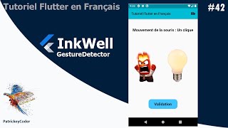 42Tutoriel Flutter en Français  GestureDetector  InKwell [upl. by Ejrog52]