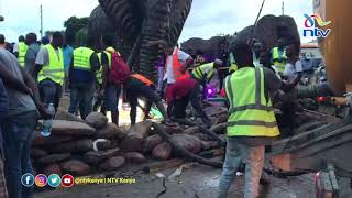 2 of 3 bodies of Mombasa county staff that drowned at Makupa roundabout manhole retrieved [upl. by Cupo]