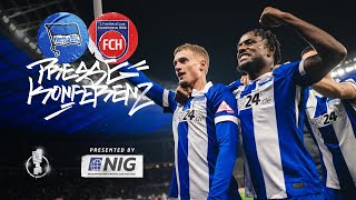 Der Pokaltraum geht weiter  PK nach Heidenheim mit Frank Schmidt und Cristian Fiél [upl. by Frost699]