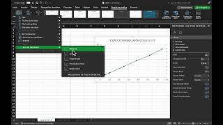 Cómo dibujar un gráfico y hallar su pendiente en Excel [upl. by Analra]