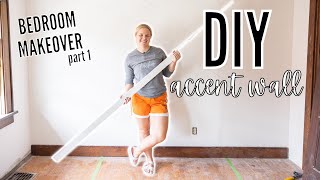 Step by Step Guide to Creating a DIY Accent Wall  DIY ACCENT WALL PART 1 [upl. by Poppas]