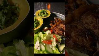 Pork chops  jam squash  cream spinach shorts youtubeshorts cooking 2024 [upl. by Suoivatco920]