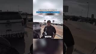 Biker almost arrested for honking his horn😳 cops motorcycle shorts [upl. by Annahoj]